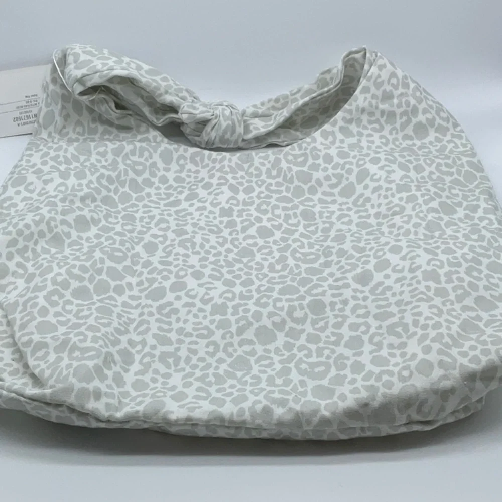 Marleylilly Hobo bag neutral leopard embroidered with letter R